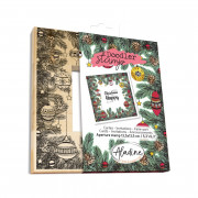 Doodlers Stamp - Drevená rámčeková pečiatka, Vianoce