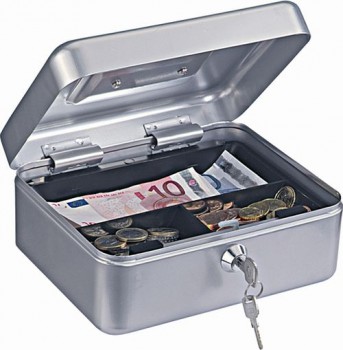 Pokladnička Rottner HOMESTAR CASH 2, strieborná