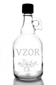 Sklenená bezfarebná fľaša Sarpsborg 1L