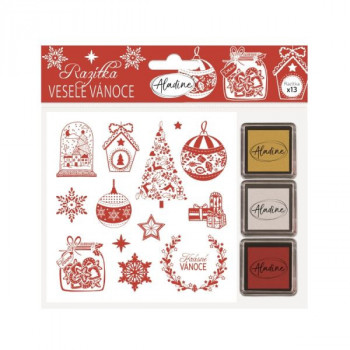Stampo NOËL - Veselé Vianoce, 12ks