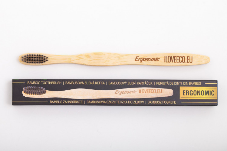 Bambusová zubná kefka Ergonomic - extra mäkká