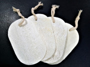 Jednovrstvová lufová špongia biela oválna 8 x 13 cm
