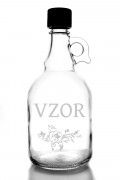 Sklenená bezfarebná fľaša Sarpsborg 1L